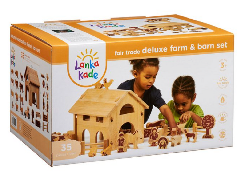 Deluxe Farm Barn Set with Natural Characters