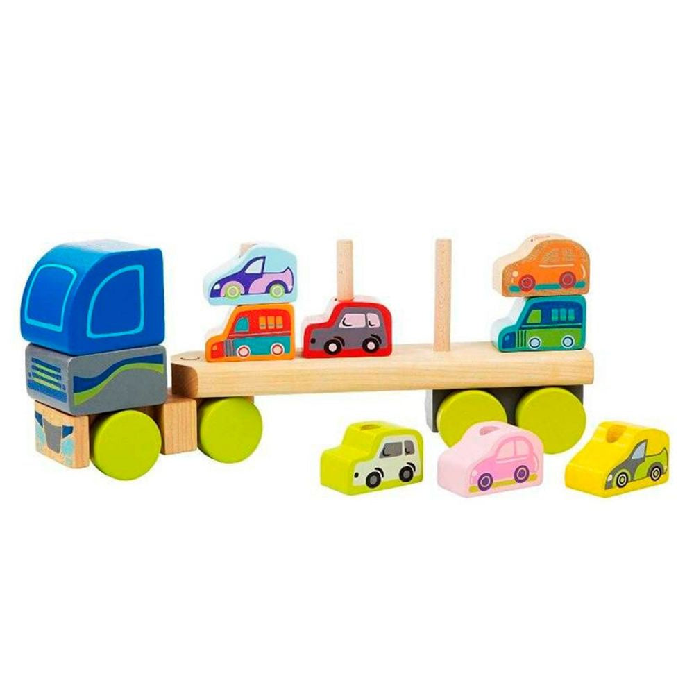 Cubika Educational Eco Wooden Cars Truck with Cars