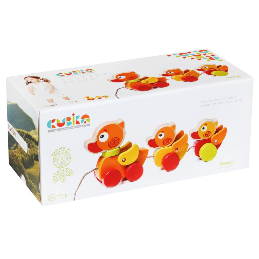 Wooden Walk-A-Long Toys Travelling Ducks