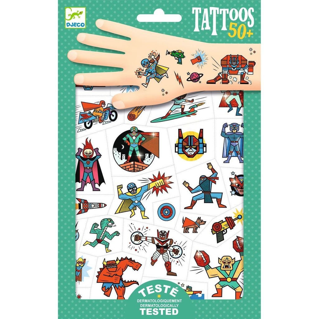 Djeco Heroes vs Villains Tattoos