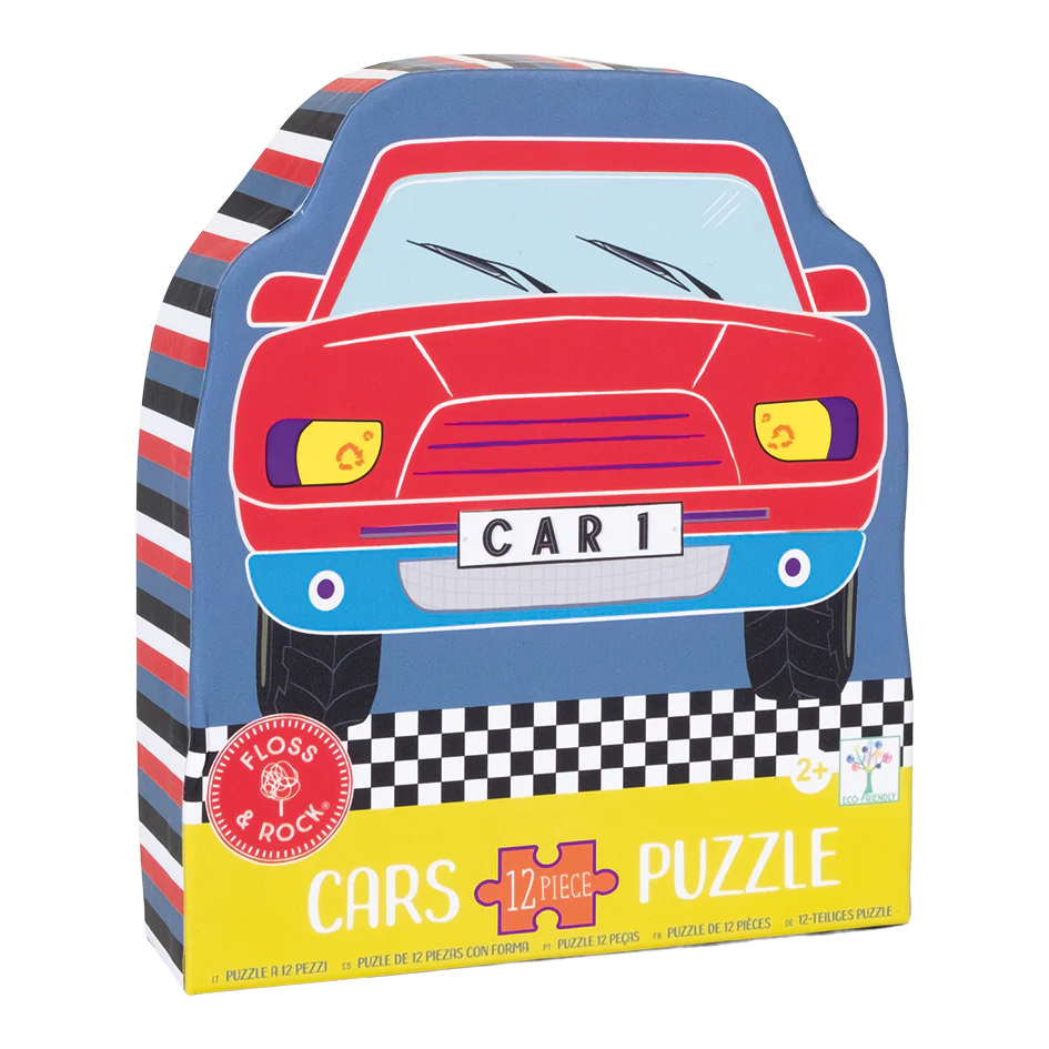 Floss & Rock Jigsaw Puzzle 12 Pieces - Cars