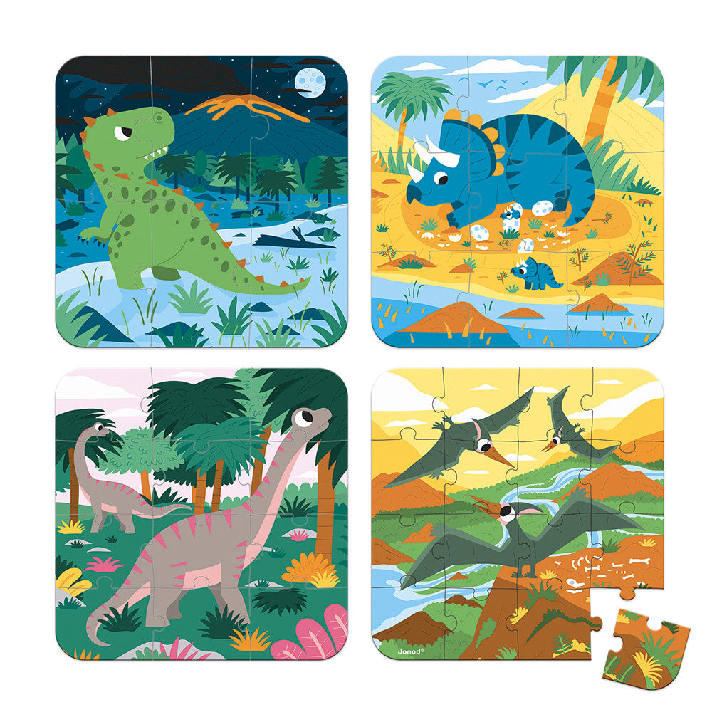 Dinosaur Puzzles - Set of 4