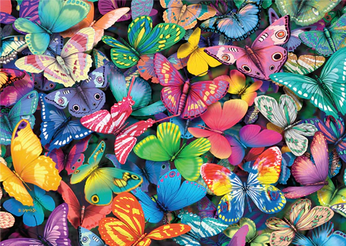 Double Trouble Double Sided 3D Jigsaw Puzzle - Butterflies (500 pieces)