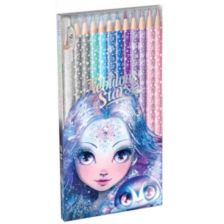 Nebulous Stars 12 Colouring Pencils and Sharpener